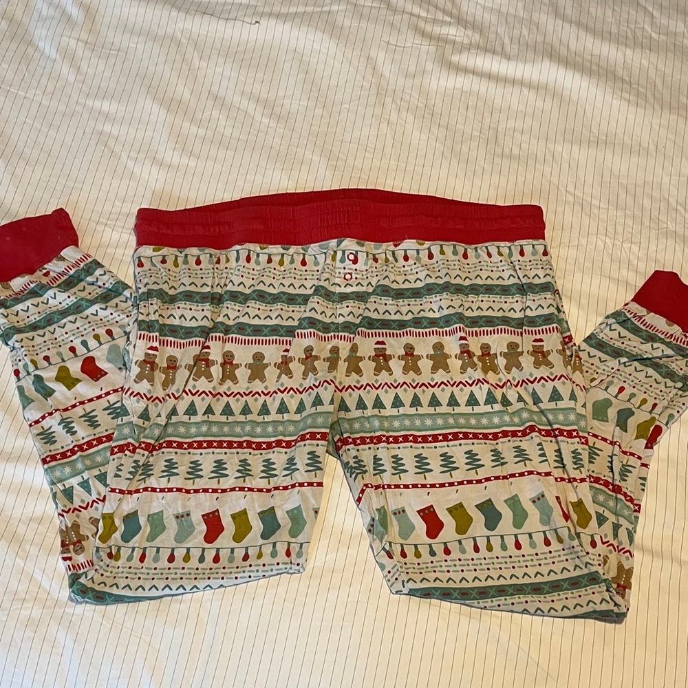 Little Sleepies gingerbread pants XL